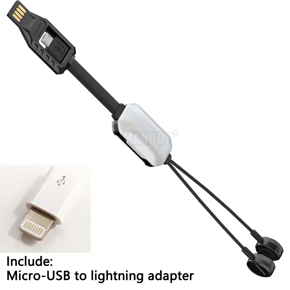 NITECORE LC10 2-in-1 Battery /& Cell Phone USB Charger w// Backup Light /& Battery