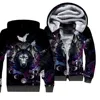 Wolf Animal 3D Printed Fleece Zipper Hoodies Men Women Winter Warm double plus velvet jacket cosplay costumes 01 ► Photo 1/6