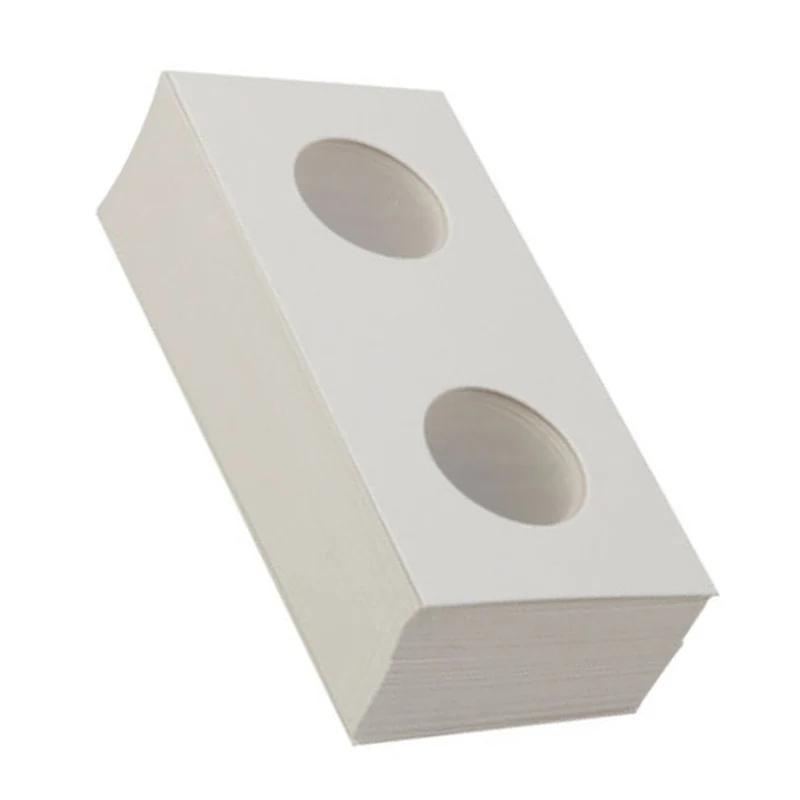 

100Pcs New Cardboard Holder Flips Paper Organizer Tools For 37mm Diameter Coin