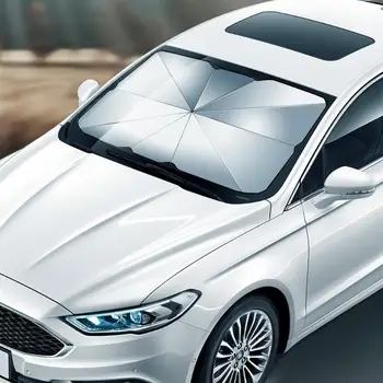 

Car Sunshade Window Sunscreen Heat Insulation Board Umbrella Type Artifact Telescopic Car Front Windshield Glass Shading Cloth