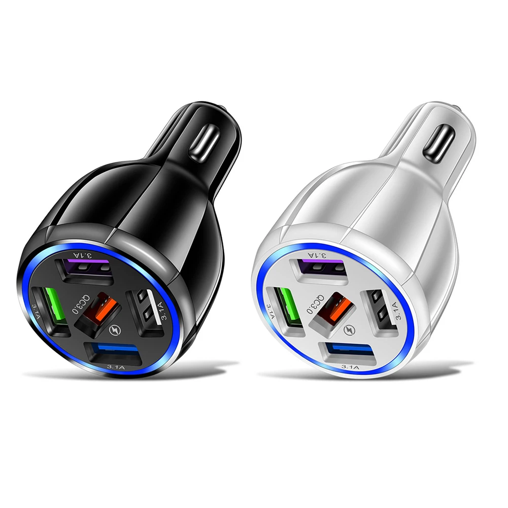 USB Car Charger Charge 3.1A Multi Port Charger for Mobile Phone Charging DeviceOver-current Over-voltage Protection dual cigarette lighter adapter