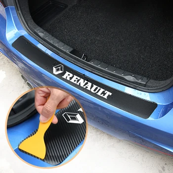 

Car Trunk Rear Bumper Carbon Fiber Sticker for Renault Megane 3 Logan Duster Laguna 2 Clio Scenic Captur Laguna Fluence Sandero