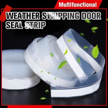 

5M Self Adhesive Stripping Door Windows Tape Sealing Silicone Draft Weatherstriping Sound Insulation Sliding Door Seal Strip