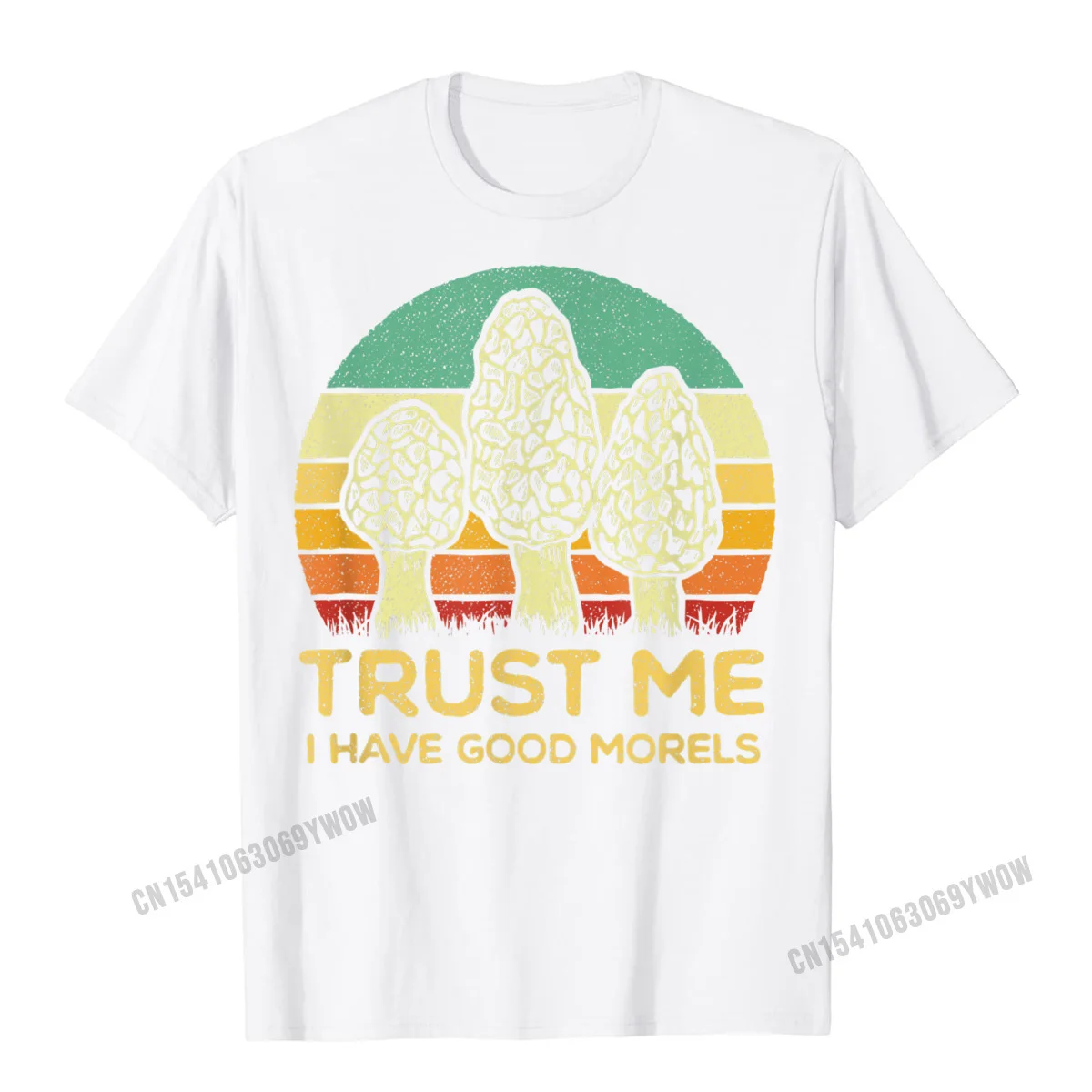 Fitness Tight T-Shirt 2021 Popular Round Neck Crazy Pure Cotton Student Tops & Tees Normal Short Sleeve Clothing Shirt Morel Mushroom Shirt Funny Foraging Morels Hunters Tshirt T-Shirt__683 white
