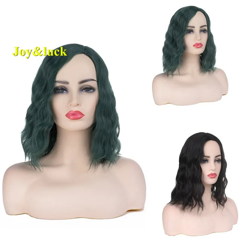Женский синтетический парик Joy & luck короткий зеленый для косплея| |
