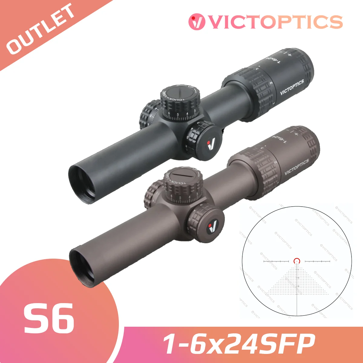 Vector Optics Mustang14x30SFPFFP Hunting Riflescope With Turret Lock
