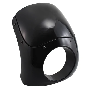 

Black Detachable Front Headlight Fairing Cover Windshield Deflector Visor For Harley FXR FXD XL Motorcycles