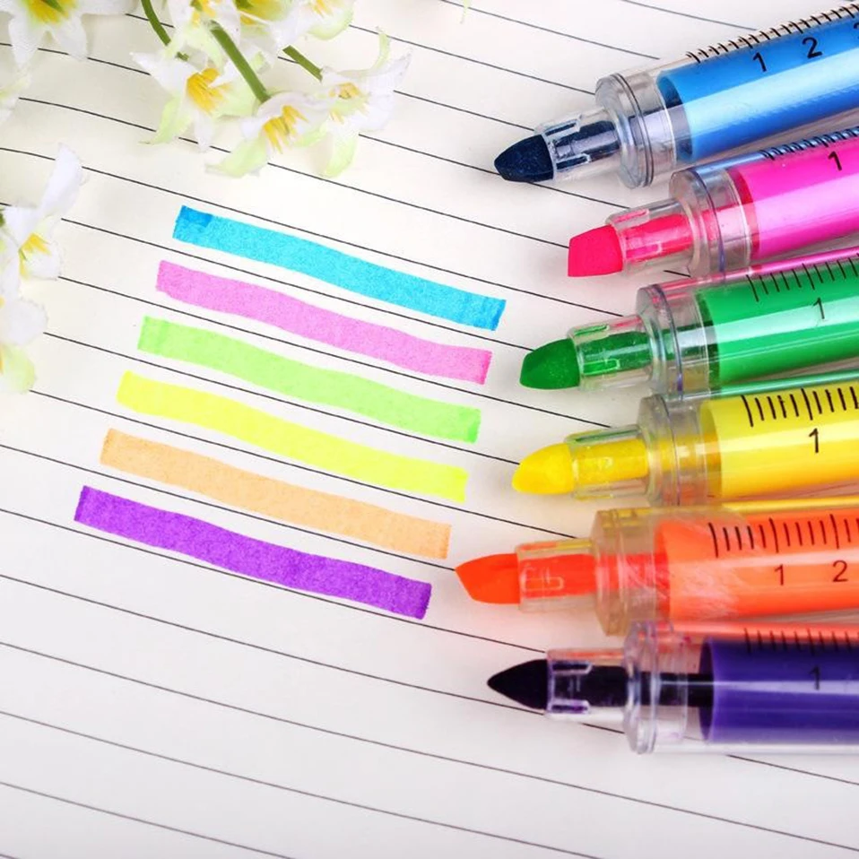 ZGTGLAD-1Pc-Random-Color-Syringe-Highlighter-Pen-Plastic-School-Office-Nurse-Doctor-Student-Novelty-Christmas-Party (3)