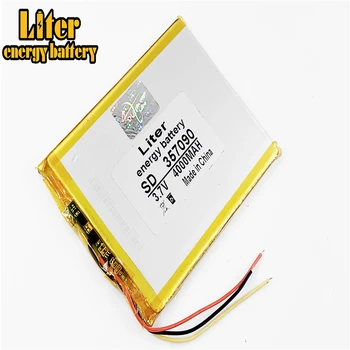 

3 line 357090 3.7V 4000mAh Lithium polymer Battery with Protection Board For Tablet PC U25GT