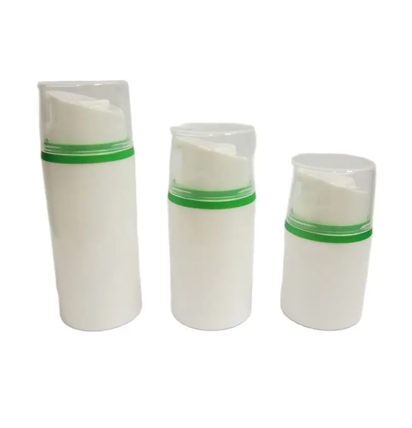 

80ML plastic airless bottle with airless pump green line used for lotion/cream/gel/foundation containing