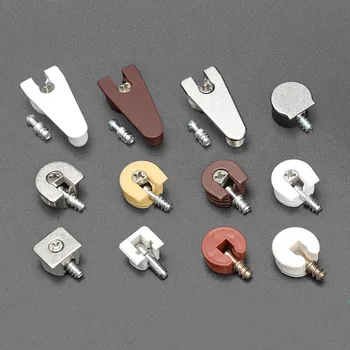 

20pcs/set 3 in1 Wall shelf invisible nails Concealed plank support frame use wardrobe cupboard Showcase Furniture connector