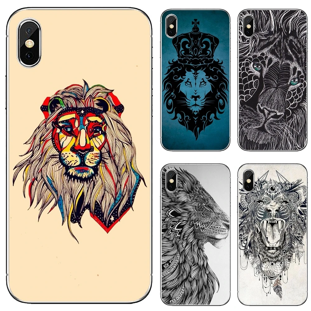 Aztec-этнический-Лев-Тотем корпус для Samsung Galaxy A12 A31 A41 A51 A71 A20e A21s M30 A10 A30 A40 A50 A60 A70 |