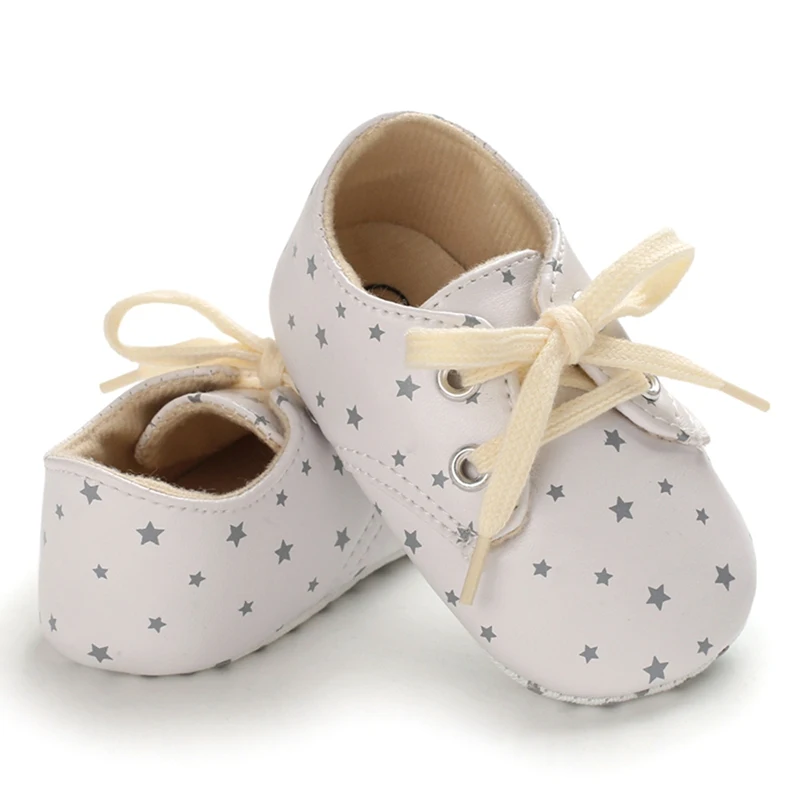 Детская обувь для младенцев; кроссовки с хлопковой подошвой и принтом звезды для мальчиков и девочек; нескользящая обувь для новорожденных; обувь для первых шагов; повседневная спортивная обувь для малышей