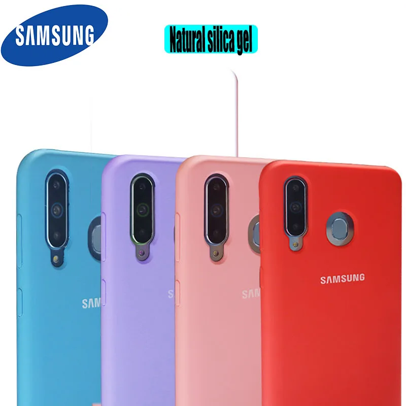Samsung A8 2018 Чехол Оригинальный жидкий силикон мягкий защитный чехол накладка из