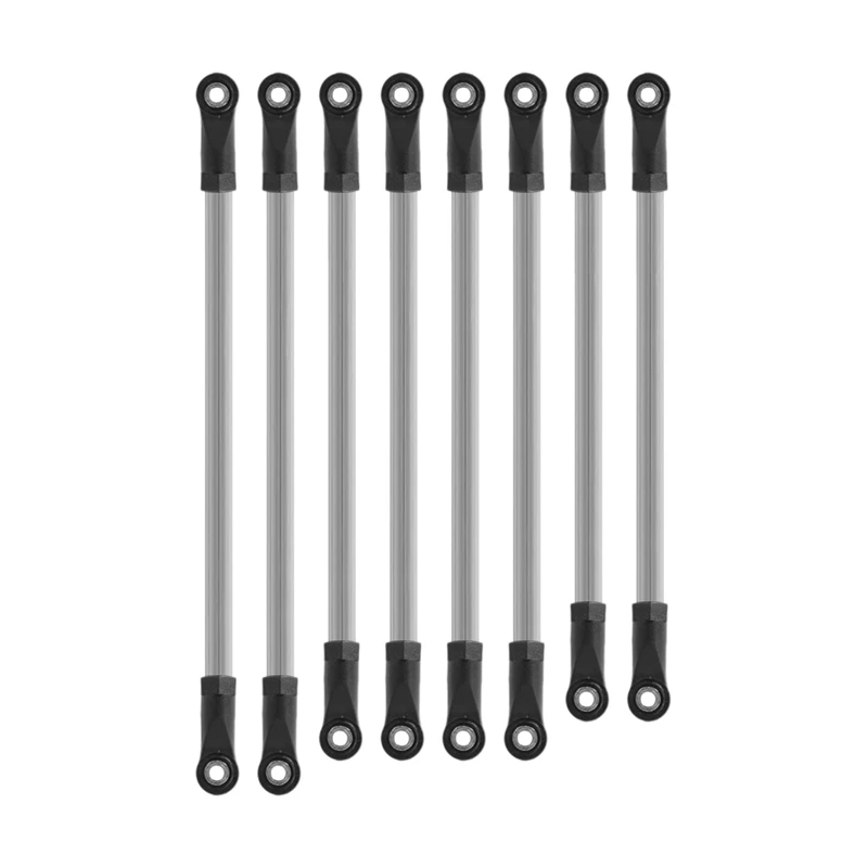 

8PCS Metal Chassis RC Link Rod Linkage Set 31M Wheelbase for 1/10 AXIAL SCX10 RC Crawler Car 90046 90047
