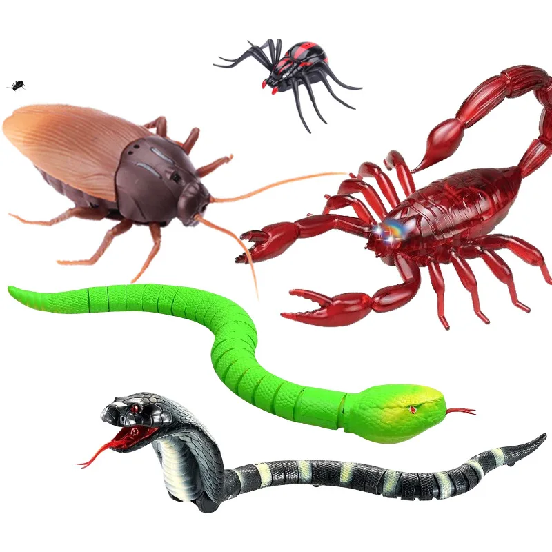 

Remote Control Rattlesnake Trick Toys Strange New Toy Model Animals And Insects Remote Control Cockroaches Electric Model
