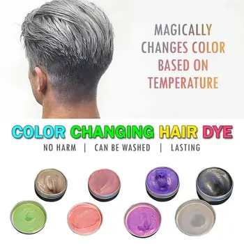 

Natural Temperature Color Change Hair Dye Temporary 4Color Hair Option Pigment One-time 50ml High Dye Cream Dye Color Hair T4L7
