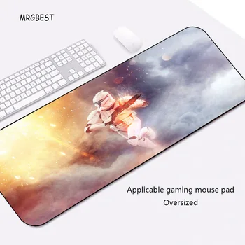 

MRGBEST Large Mouse-Pad In Stock XXL Locking Edge Cool Star Wars Picture Thermal Transfer Non-slip Desk Mat for Playing