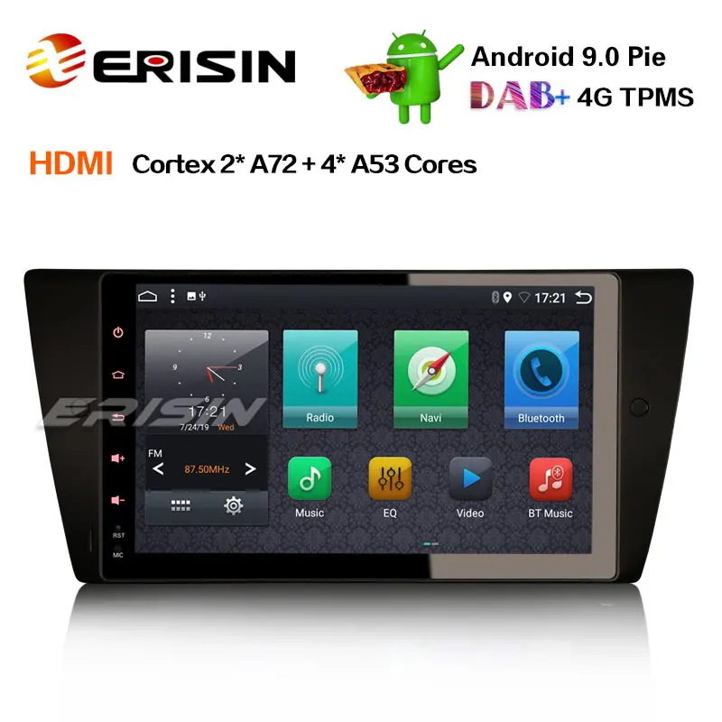 Erisin ES6290B 9 &quotAndroid 0 Авторадио USB DAB + GPS Navi Wifi для BMW 3 серии E90 E91 E92 E93 | Автомобили и
