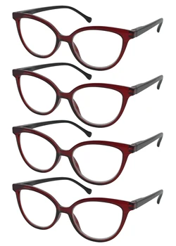 

TBOC Pack: reading glasses presbyopic eyestrain- (Pack 4 units) prescription saddle fitting paste design design Women's Fashion Lentes increased