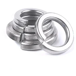 2/50/100pcs GB93 A2 304 Stainless Steel Spring Split Lock Washer Elastic Gasket M1.6 M2 M2.5 M3 M4 M5 M6 M8 M10 M12 M16 M20 M24