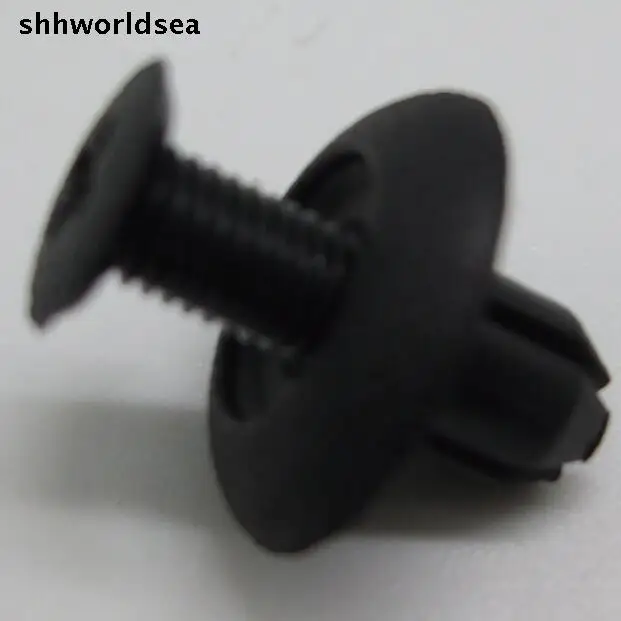 Shhworldsea 100 шт. Бесплатная доставка нейлоновый черный фиксатор бампера зажим для