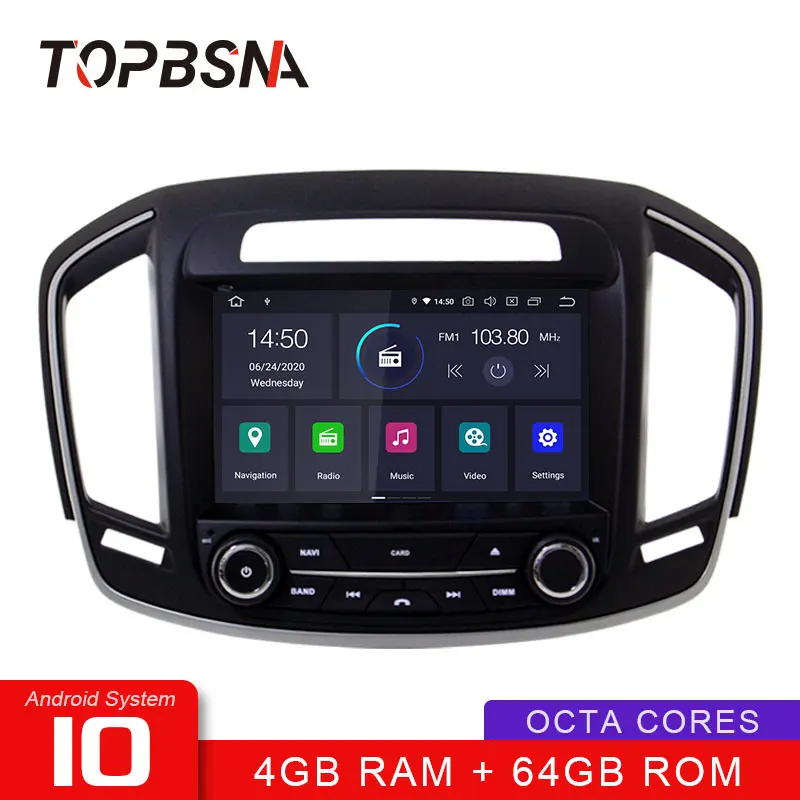 Автомобильный DVD-плеер TOPBSNA мультимедийный плеер на Android 10 для Opel Vauxhall Holden Insignia