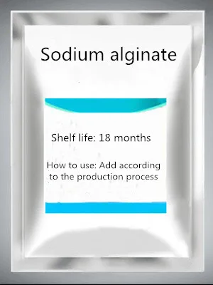 

250g Sodium alginate food grade powdered sodium alginate thickener stabilizer