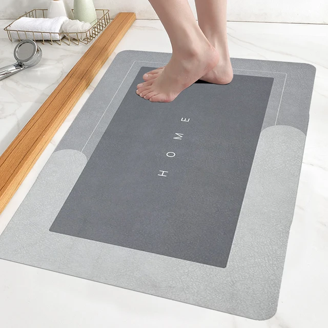 Strong Water Absorption Bath Mat Quick-drying Non-slip Mat Moisture-proof  Floor Mat Household Carpet Kitchen Oil-proof Mat - Bath Mats - AliExpress