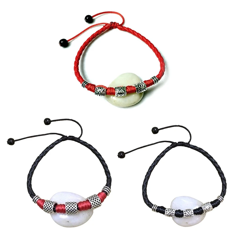 Hand-woven Leather Rope Bracelet Anklet For Men Women's Couple Feet Jewelry Retro Personality Ankle Ornaments