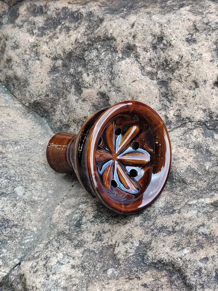 HORNET ручной работы вихревая керамическая чаша для кальяна диаметр 60 мм шесть