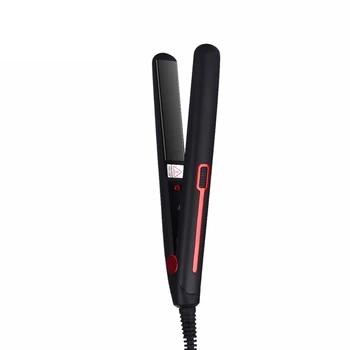 

Us Plug Red Mini Professional 2 in 1 Portable Hair Curler Hair Straightener Flat Iron Hairs Straightening Corrugated Iron Stylin