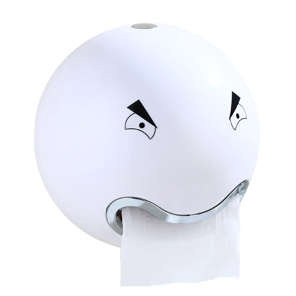 

Waterproof Toilet Paper Emoji Holder Creative Plastic Bathroom Dispenser Tissue Box Acrylic Cover Roll Holder Boxes Storage