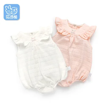

Dinstry summer baby girls clothes newborn jumpsuit short-sleeved 0-1 year-old romper