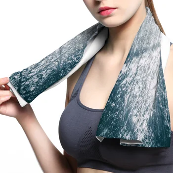 

Ice Hockey Sports Face Towel Cooling ice Utility Enduring Instant Cozy Ice Cold for Enduring Running Jogging Gym