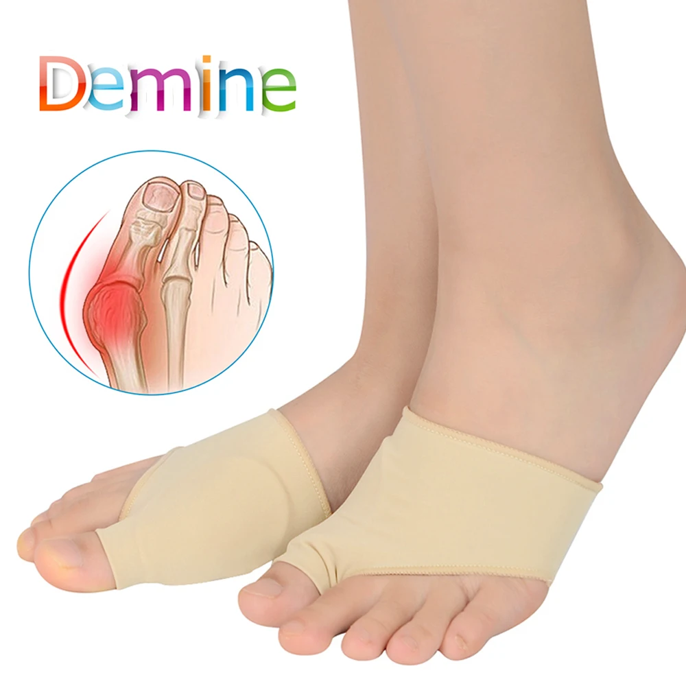 

Demine Bunion Sleeve Big Toes Overlapping Correction Sock Hallux Valgus Corrector Toe Thumb Massage Foot Pain Relieve Pad Insert