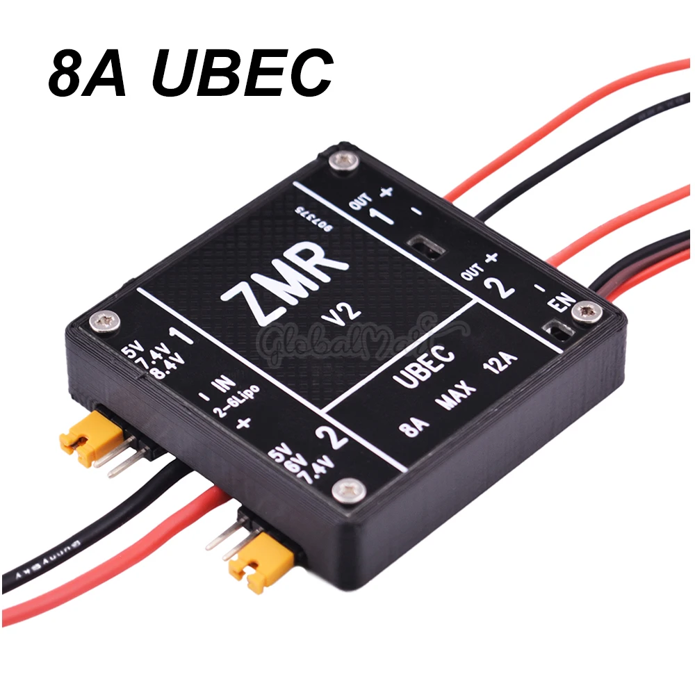 

8A UBEC V1 V2 V3 BEC Input Voltage 2-6S Lipo / 4-8S BEC for RC FPV Drone Quadcopter Airplane