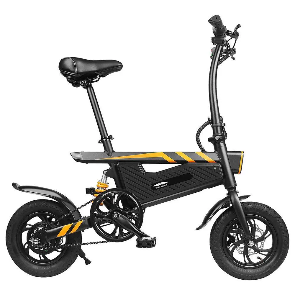 Sale Portable Electric Scooter Folding 2 Wheels Electric Bicycle 15.74 Inch 250W 36V Max 25KM/H Adults Black Electric Bike Bicycle 21