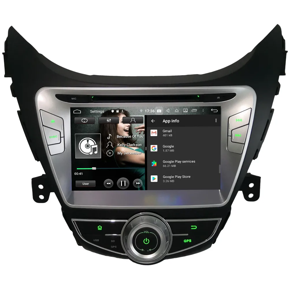 Cheap Klyde IPS 4G Android 9 Octa Core 4GB RAM 64GB ROM DSP Car DVD Multimedia Player Stereo For Hyundai Avante Elantra I35 2010-2013 7