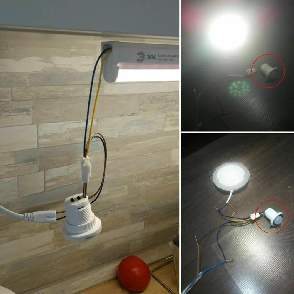 Time Delay PIR Infrared Body Motion Sensor Detector Module Sensitive 100V- 240V Light Bulb Lamp Control Switch Home Accessories