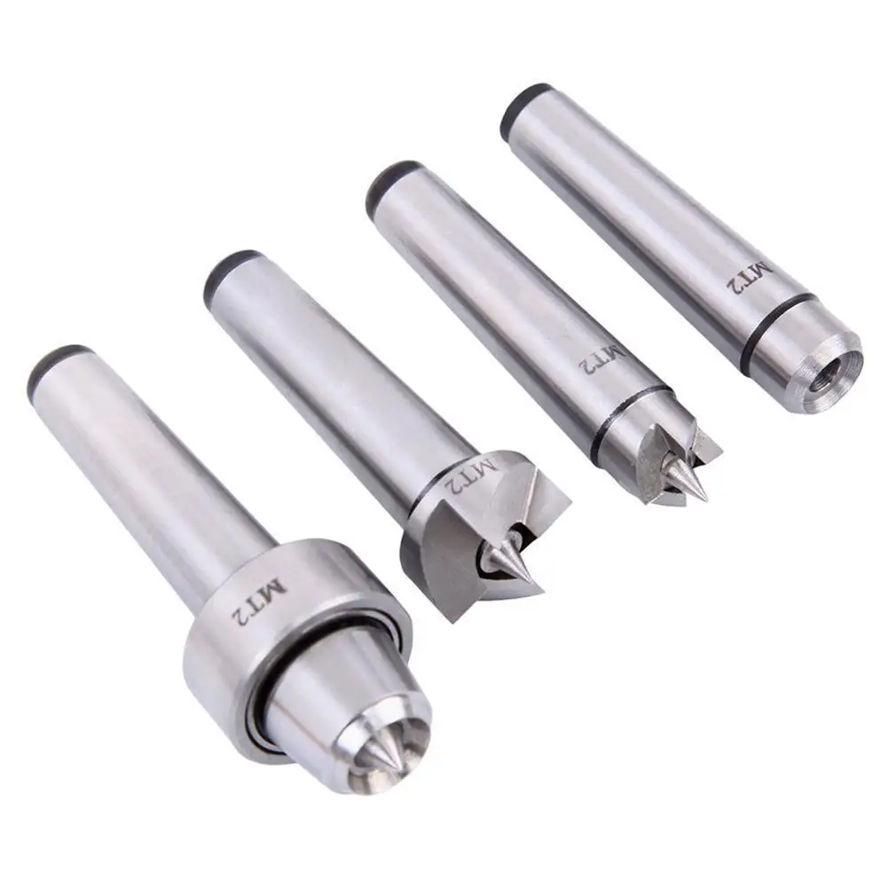 

4Pcs/Set Center Drive Spur Cup MT2 for Wood & Metalworking Lathe Arbor Tool