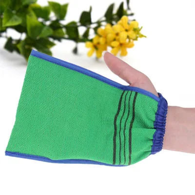 

1 PCS Bath towel artifact Shower Spa Two-sided Bath Glove Body Cleaning Scrub Mitt Rub Dead Skin Removal