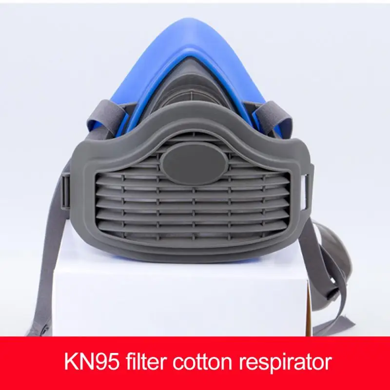 

Anti PM2.5 Respirator Mask Half Face Gas Mask Respiratory Dust-proof High Efficiency Filters Protective Industrial Grade