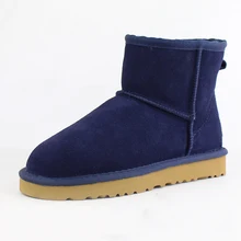 

2021 New Fashion Australia Classic Women Snow Boots Ladies Genuine Cowhide Leather Ankle Boots Artificial Wool Warm Winter Boots