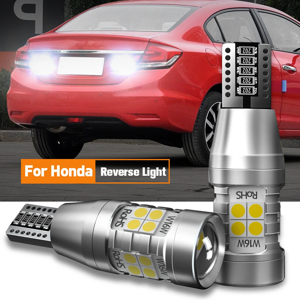 2X Led Luce Di Retromarcia Lampada Blub W16W T15 Per Honda Civic Accord 9 10 Crv 1 Fit Jazz 3 4 5 Crz Hrv Insight Odyssey Pilot Ridgeline