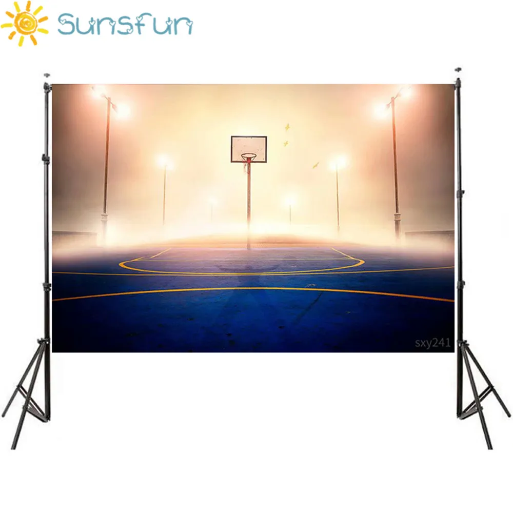 

Basketball Court Basketball Arena Photography Backgrounds Vinyl cloth High quality Computer printed children kids backdrop