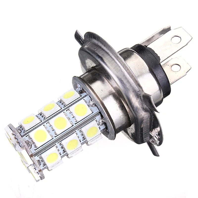 1 шт. DC12V Ксеноновые белые 9003 5050 27 SMD светодиодные лампы противотуманные дневные