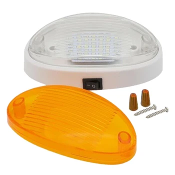 

12V LED Light with Switch Caravan Motorhome Boat Awning Annex Tunnel Boot