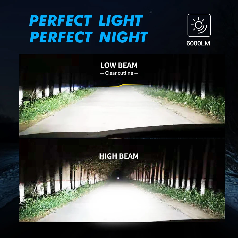 Bevinsee H7 H4 H1 H11 LED Light Bulbs 12V 24V H3 H8 HB4 9006 HB3 9005 9012 Car LED Headlight 6000K 8000K 50W Auto Headlamp F31B