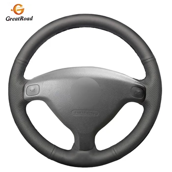 

Black Genuine leatherr Car Steering Wheel Cover for Opel Zafira A 1999-2005 Buick Sail Opel Astra G H 1998-2007 Wheel Cover
